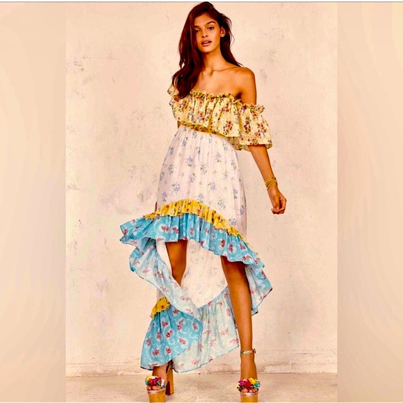 Price Drop!! 💥💥Love Shack Fancy Alexia High Low Maxi Dress Size